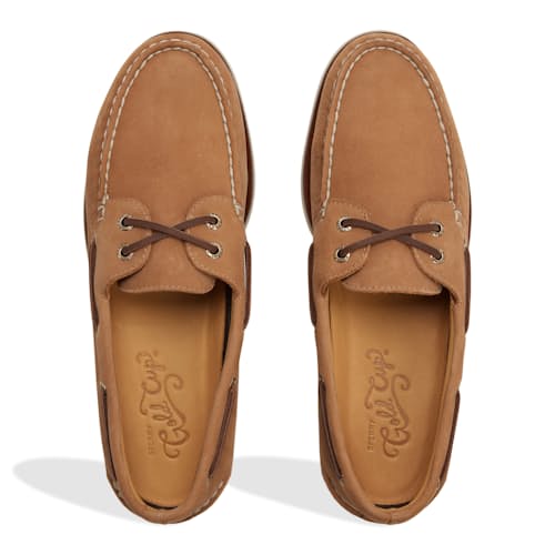 laydown image of Gold Cup AO 2 Nubuck Boat Shoe