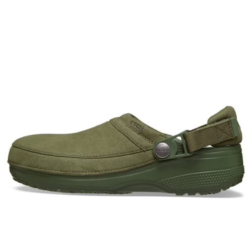 laydown image of Classic Crafted Vegan Suede Clog