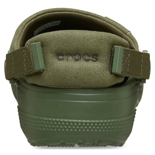 laydown image of Classic Crafted Vegan Suede Clog