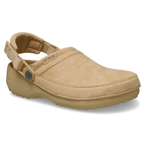 laydown image of Classic Crafted Vegan Suede Clog