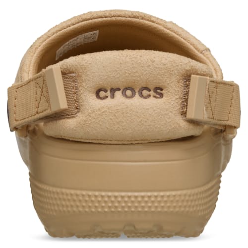 laydown image of Classic Crafted Vegan Suede Clog
