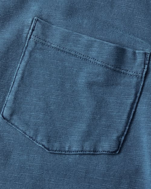 laydown detail image of Short Sleeve Slub Pocket T-Shirt