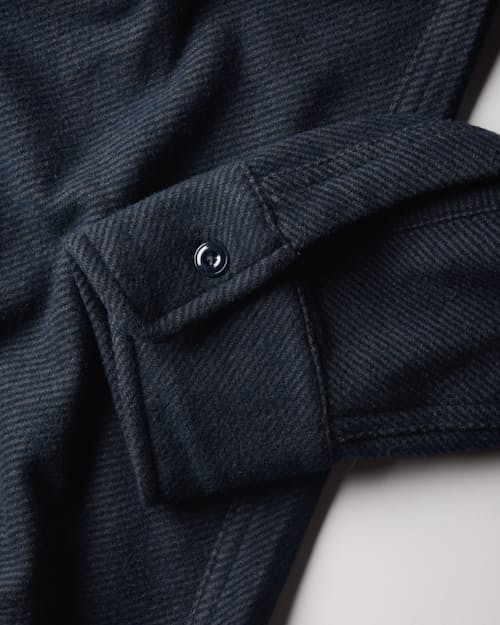 laydown detail image of Stretch Knit Flannel Shirt