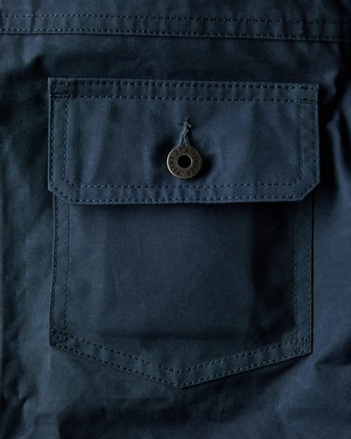 laydown detail image of Dry Wax Trucker Jacket