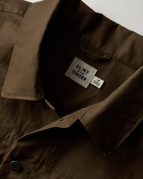 laydown detail image of Dry Wax Trucker Jacket