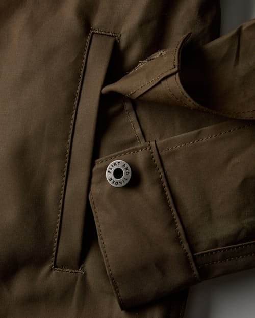 laydown detail image of Dry Wax Trucker Jacket