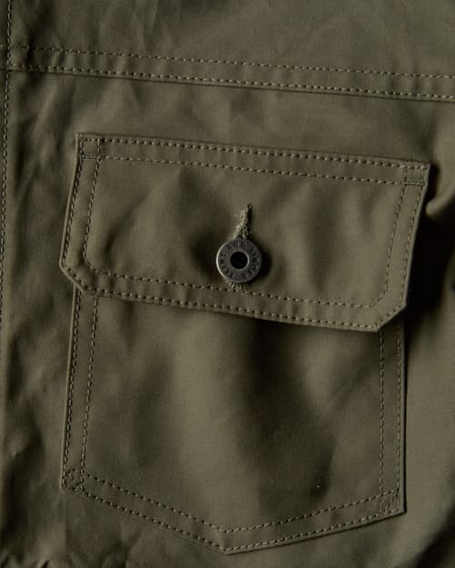 laydown detail image of Dry Wax Trucker Jacket