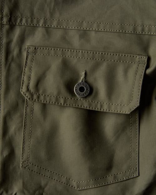 laydown detail image of Dry Wax Trucker Jacket