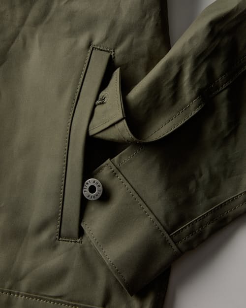 laydown detail image of Dry Wax Trucker Jacket