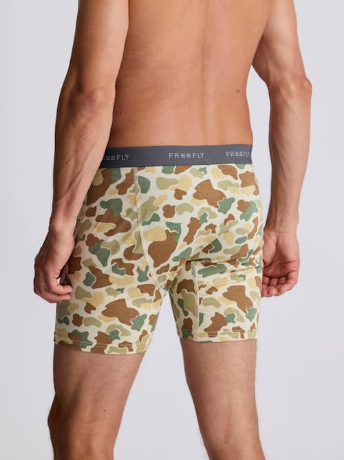 on model image of Bamboo Motion Boxer Brief