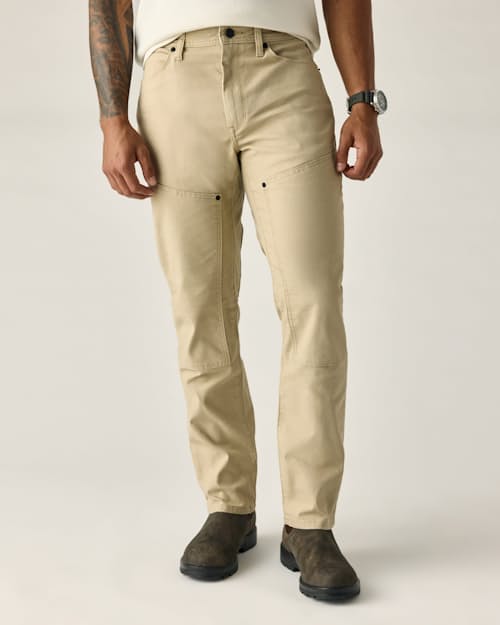 on model image of Rover Double-Knee Work Pant - HB Straight