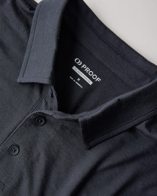 laydown detail image of 72-Hour Merino Polo Shirt
