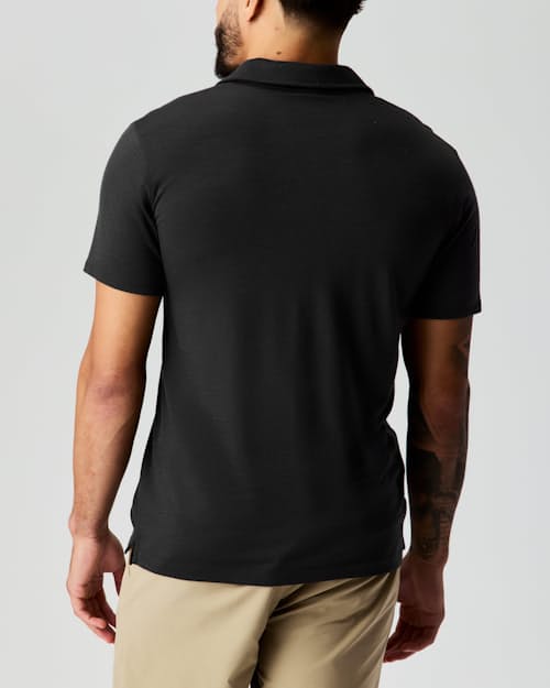 lifestyle image of 72-Hour Merino Polo Shirt