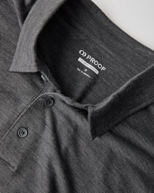 laydown detail image of 72-Hour Merino Polo Shirt