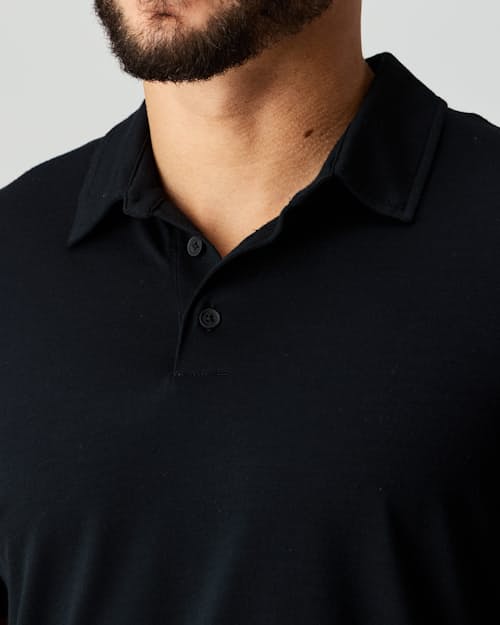 lifestyle image of 72-Hour Merino Polo Shirt
