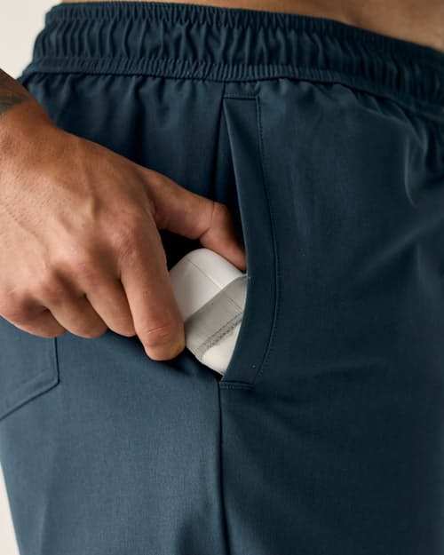 lifestyle image of Performance Lined Swim Trunks - 5"