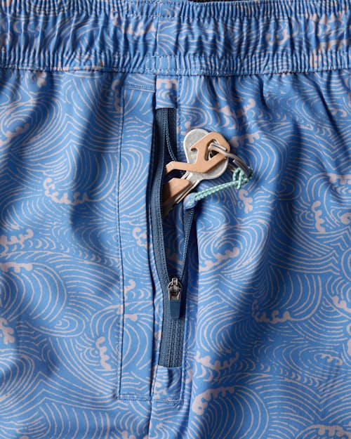 laydown detail image of Performance Lined Swim Trunks - 5"