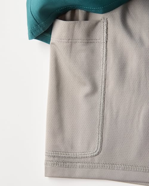 laydown detail image of Performance Lined Swim Trunks - 5"