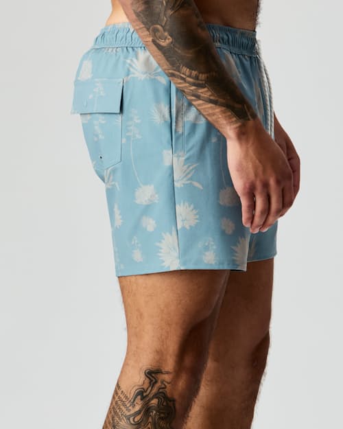 lifestyle image of Performance Lined Swim Trunks - 5"