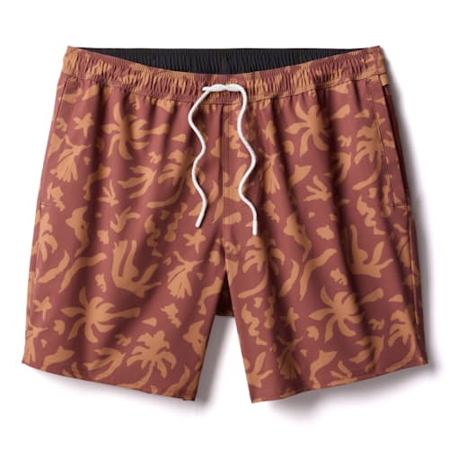 laydown image of Performance Lined Swim Trunks - 7"