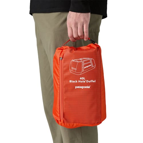 on model image of Black Hole Duffel Bag - 40L