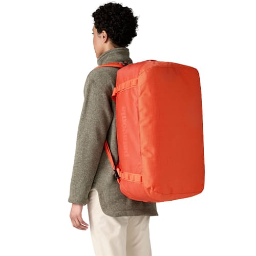 on model image of Black Hole Duffel Bag - 55L