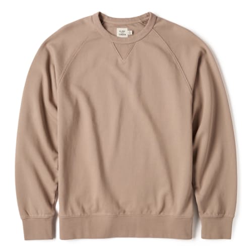 laydown image of Midweight Terry Crewneck Sweatshirt