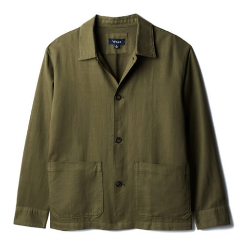 laydown image of Cotton Linen Chore Jacket