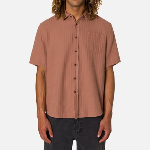 on model image of Alan Short Sleeve Shirt