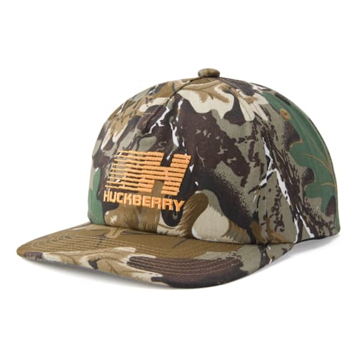 laydown image of Fast Lane Camo Snapback