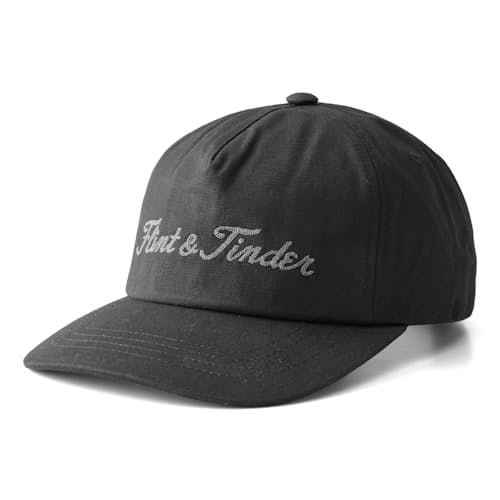 laydown image of Waxed Canvas Chain-Stitched Hat