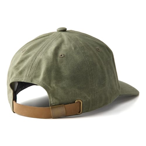laydown image of Waxed Canvas Chain-Stitched Hat