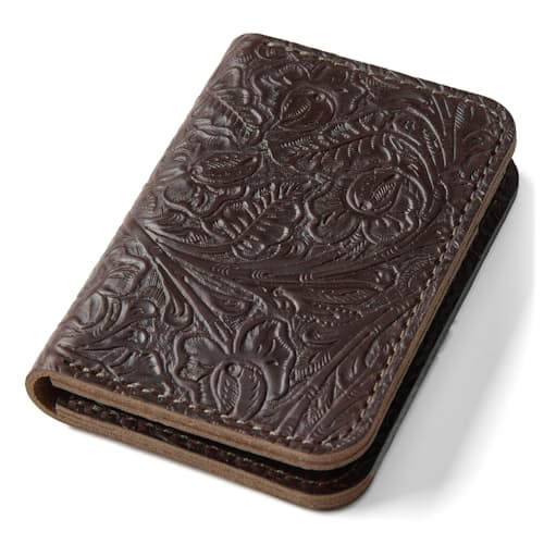 laydown image of Minimalist Slim Tooled Wallet
