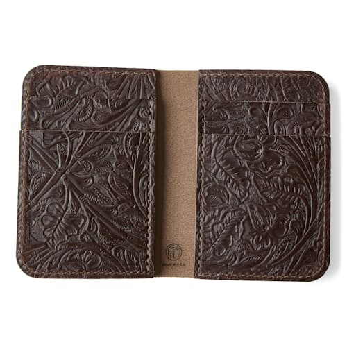 laydown image of Minimalist Slim Tooled Wallet