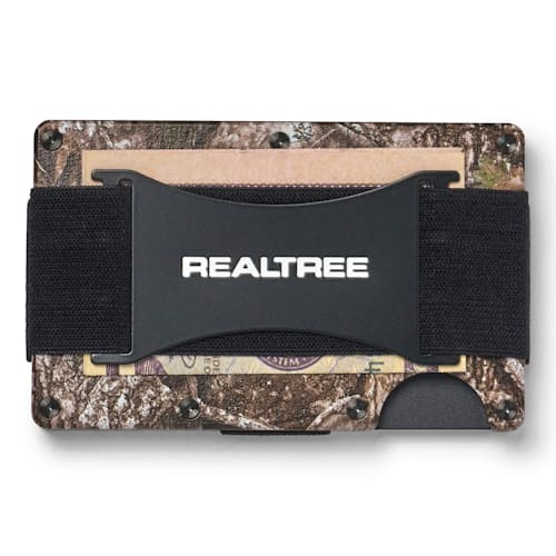 laydown image of Aluminum Wallet + Cash Strap