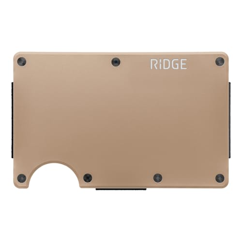 laydown image of Aluminum Wallet + Cash Strap