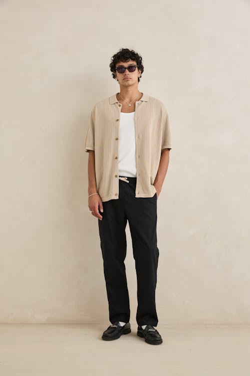 on model image of Linen Jam Pant