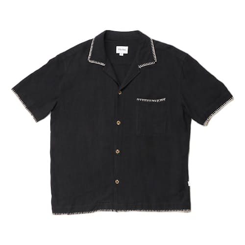 laydown image of Relaxed Whip Stitch Short Sleeve Shirt