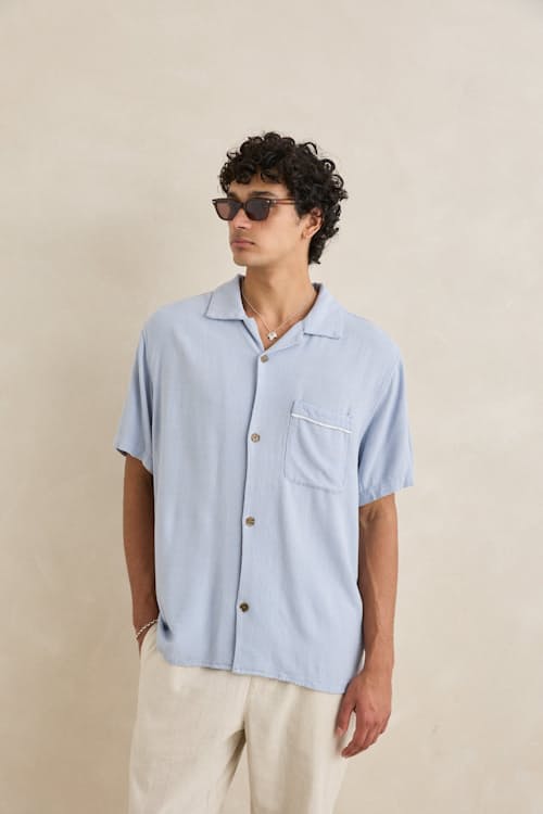 on model image of Daytona Short Sleeve Shirt