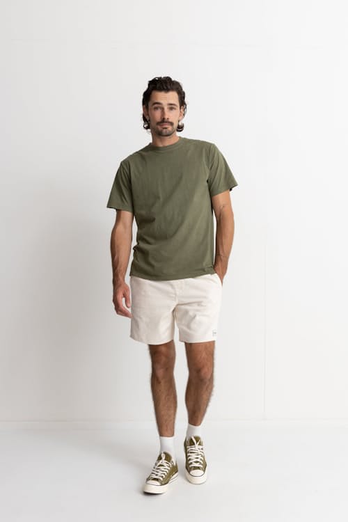 on model image of Cord Jam Short - 6"