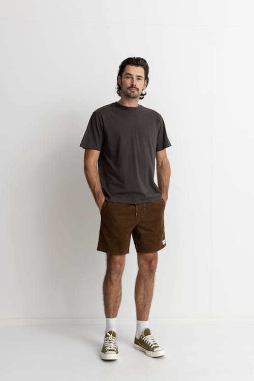 on model image of Cord Jam Short - 6"
