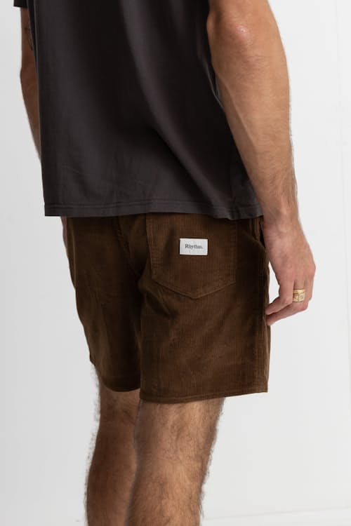 on model image of Cord Jam Short - 6"