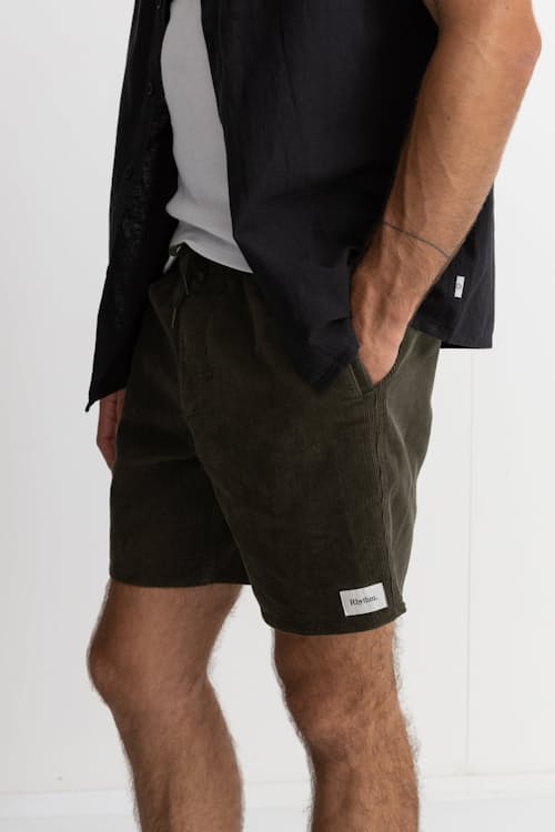 on model image of Cord Jam Short - 6"