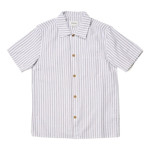 laydown image of Seersucker Stripe Short Sleeve Shirt