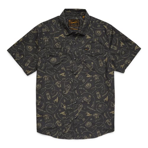 laydown image of H Bar B Short Sleeve Snapshirt