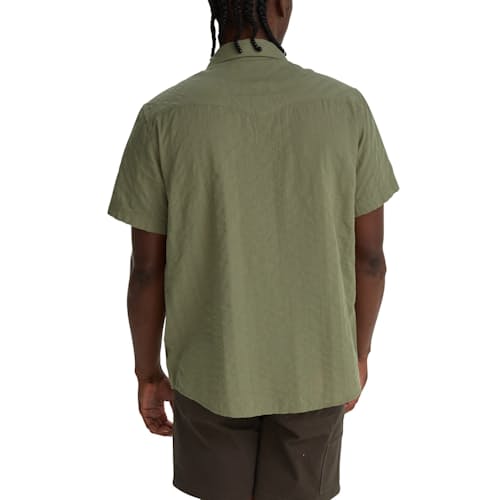on model image of H Bar B Short Sleeve Snapshirt
