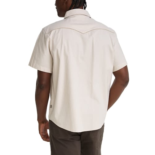 on model image of Broncbuster Short Sleeve Snapshirt