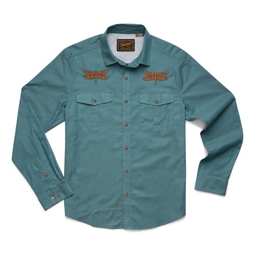 laydown image of Gaucho Long Sleeve Snapshirt