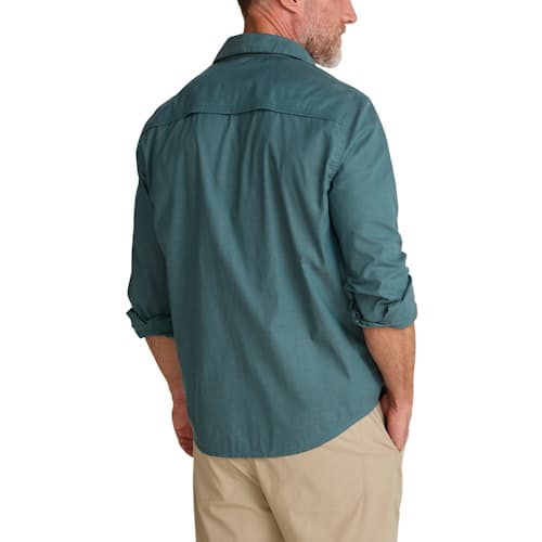 on model image of Gaucho Long Sleeve Snapshirt