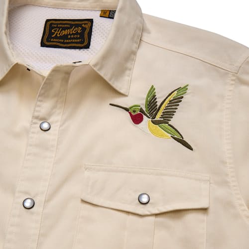 laydown detail image of Gaucho Long Sleeve Snapshirt